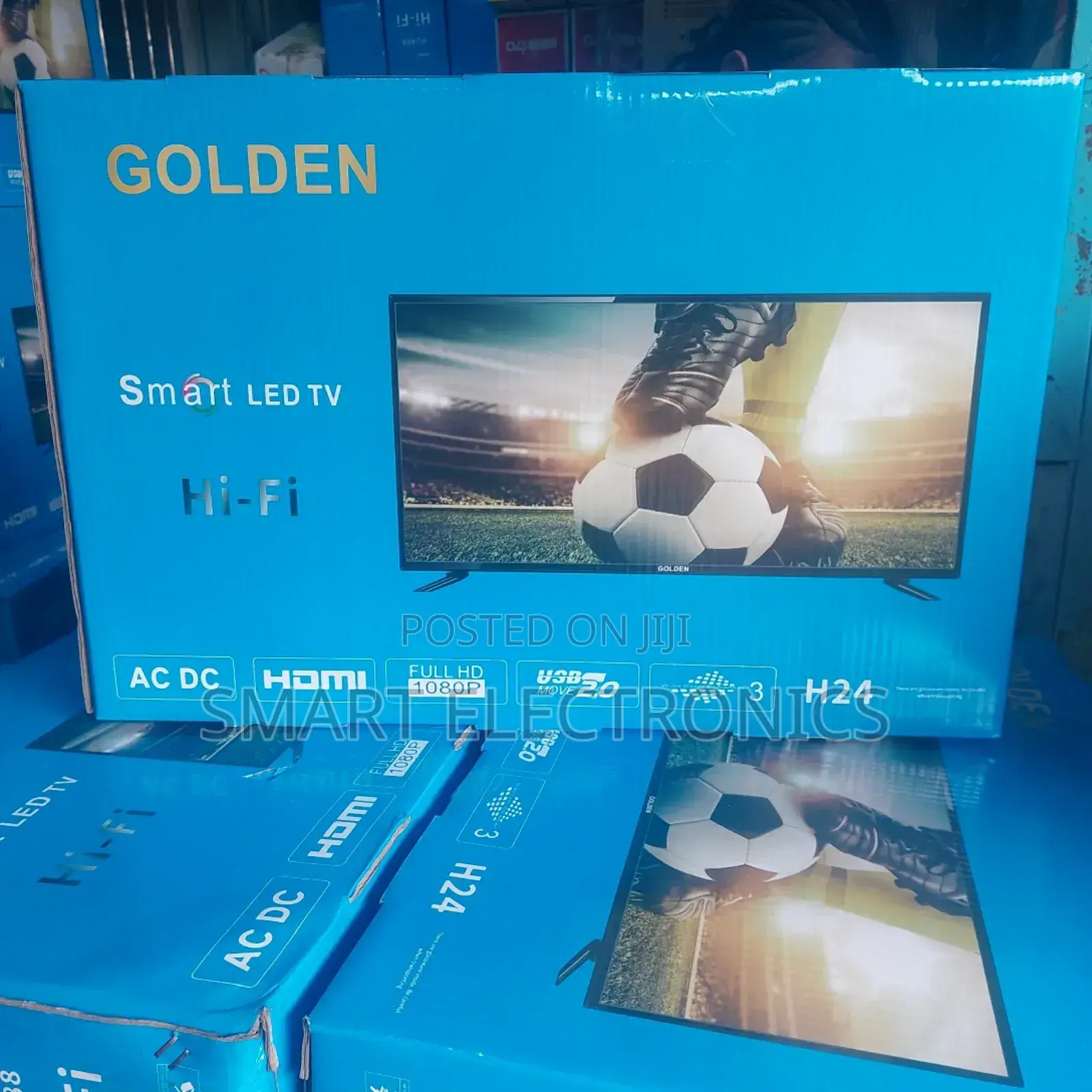 Golden 24 Inch Double Glass Tv