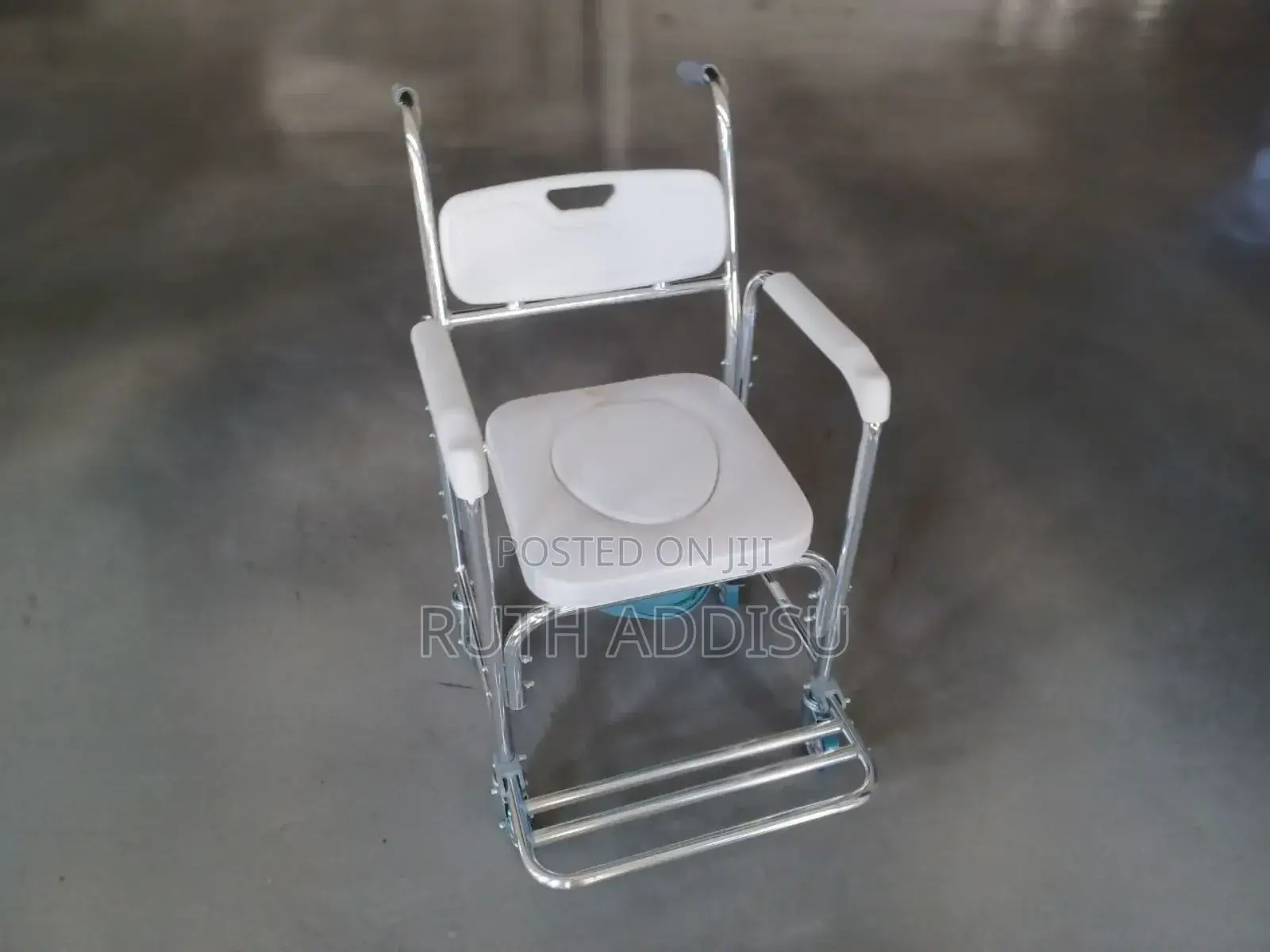 Commode With Wheel Chair43commode Chair43medical Popo Chair