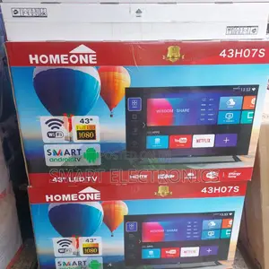 Home One 43 Inch Double Glass Smart 4 K Uhd Tv