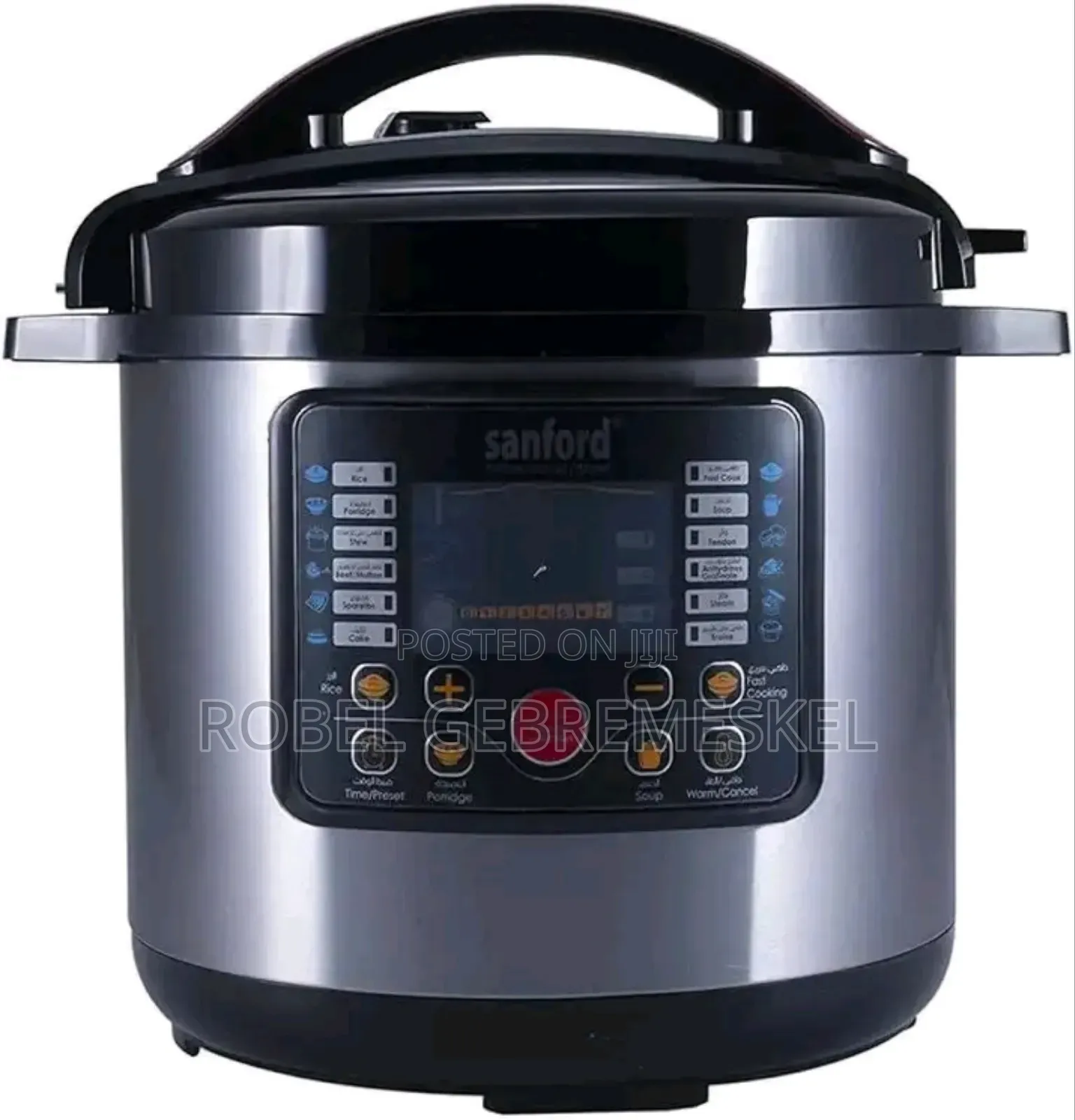10 Cooking Functions 
ሰአት እና ሙቀት በራሱ ይመጥናል
Steam Cooker ወንፊት