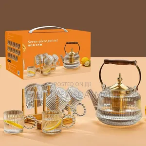 Photo - Seven-Piece Pot Set 7 PCS የሻይ ማፍያ , 6 ብርጭቆዎች ያሉት