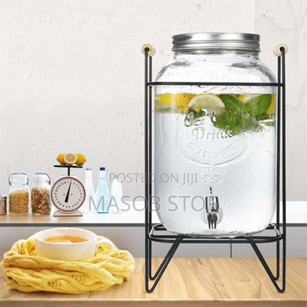 Glass Beverage Dispenser / 5 Litter ፈሳሽ መጠጥ