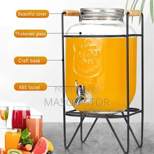 Glass Beverage Dispenser / 5 Litter ፈሳሽ መጠጥ