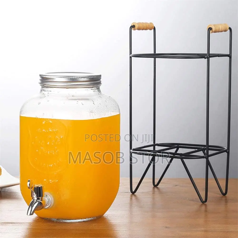 Glass Beverage Dispenser / 5 Litter ፈሳሽ መጠጥ