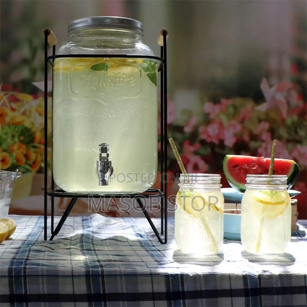 Glass Beverage Dispenser / 5 Litter ፈሳሽ መጠጥ
