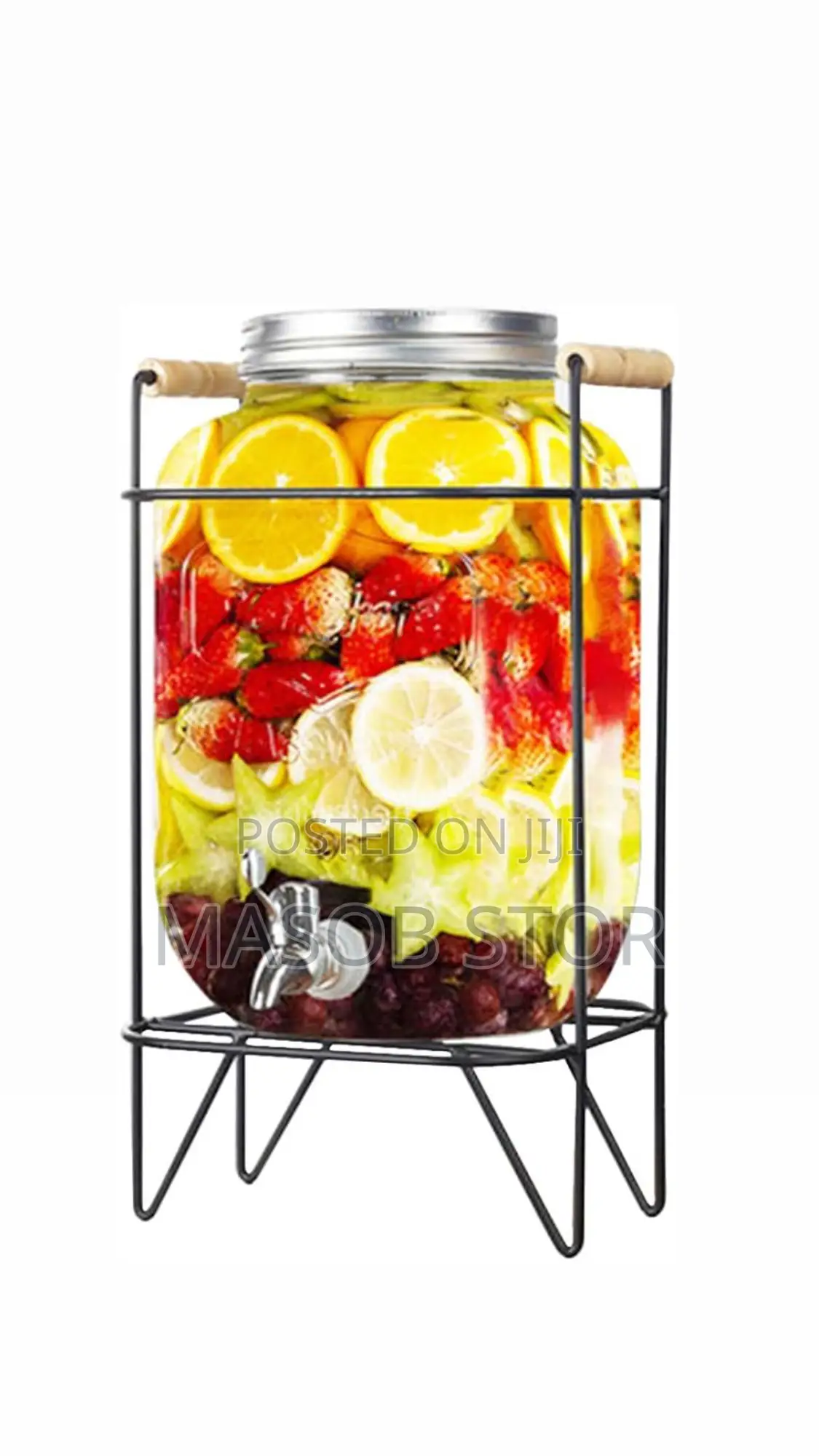 Glass Beverage Dispenser / 5 Litter ፈሳሽ መጠጥ
