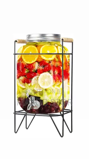 Glass Beverage Dispenser / 5 Litter ፈሳሽ መጠጥ