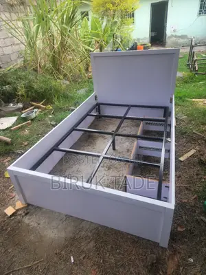 120cm White Bed With 2 Drawer