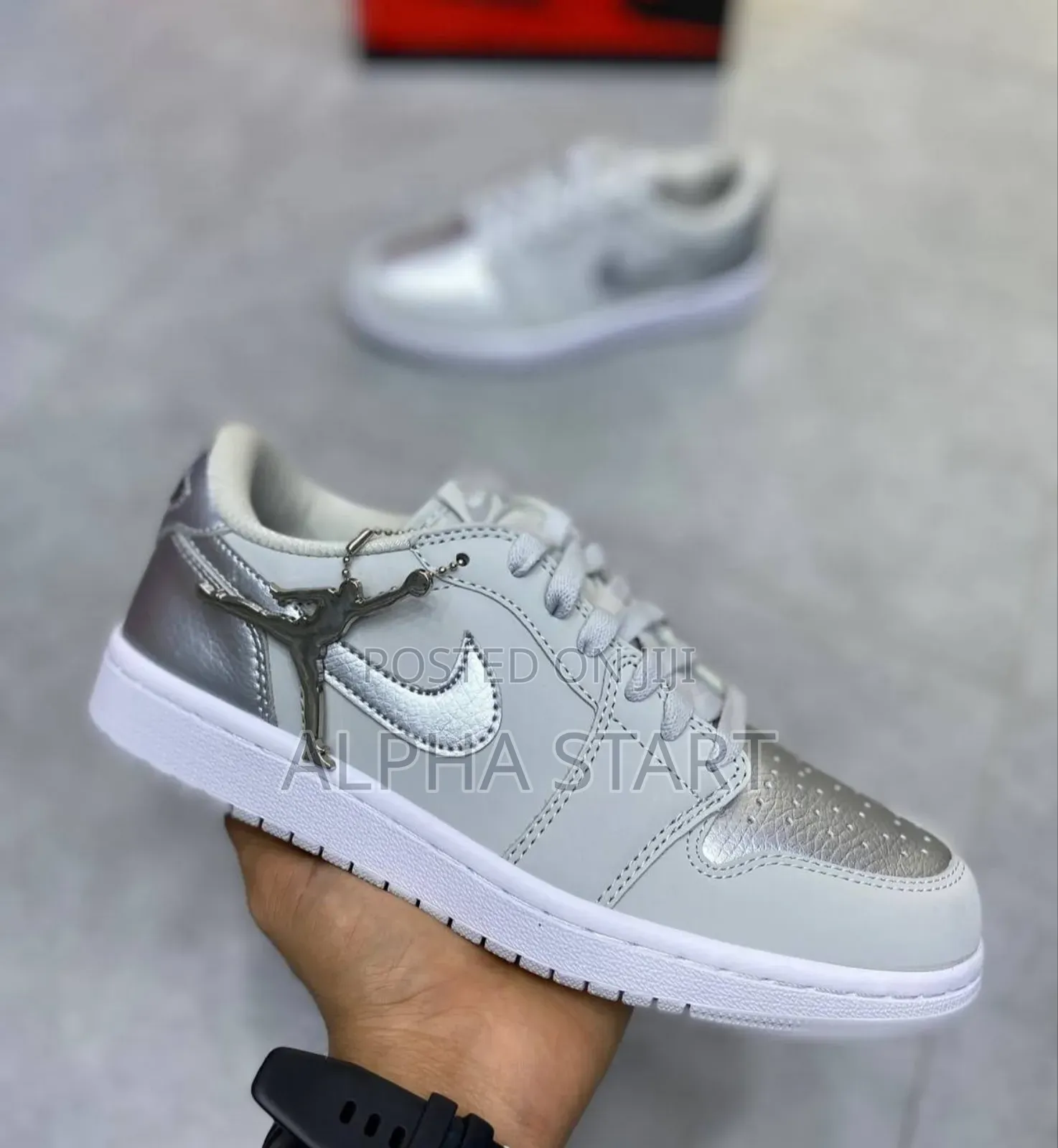 #Nike ~ Air #Jordan Low Og Metalic Silver