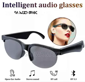 Photo - ባለ ኤርፎን መነፅር Intelegent Audio Glass