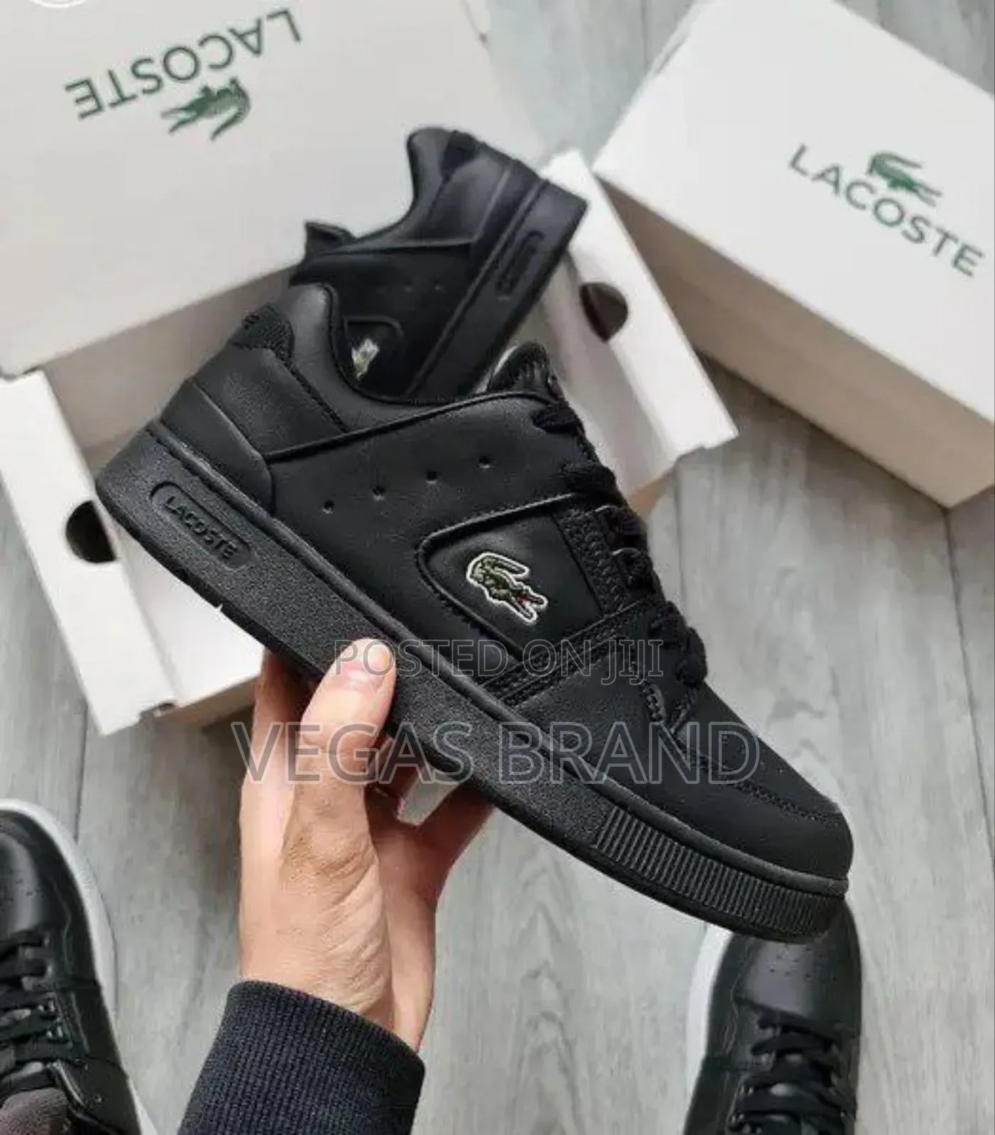 Lacoste Court Cage Black Master Quality Shoes