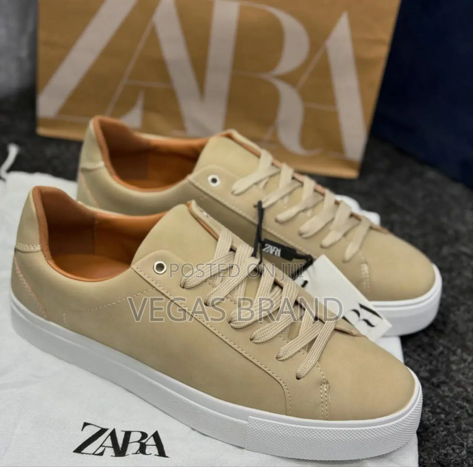 Zara Men's Cream White Sneaker Master Quality Shoes