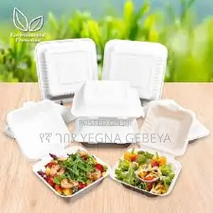 Photo - White Medium Size Lunch Box Food Container