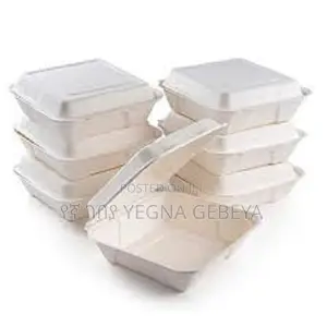White Medium Size Lunch Box Food Container