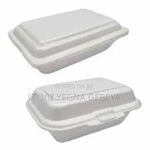 White Medium Size Lunch Box Food Container