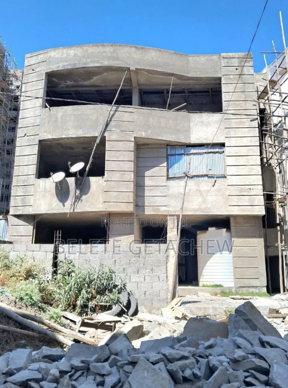 8bdrm House in Ayat, G+2 Unfinished, Bole for sale