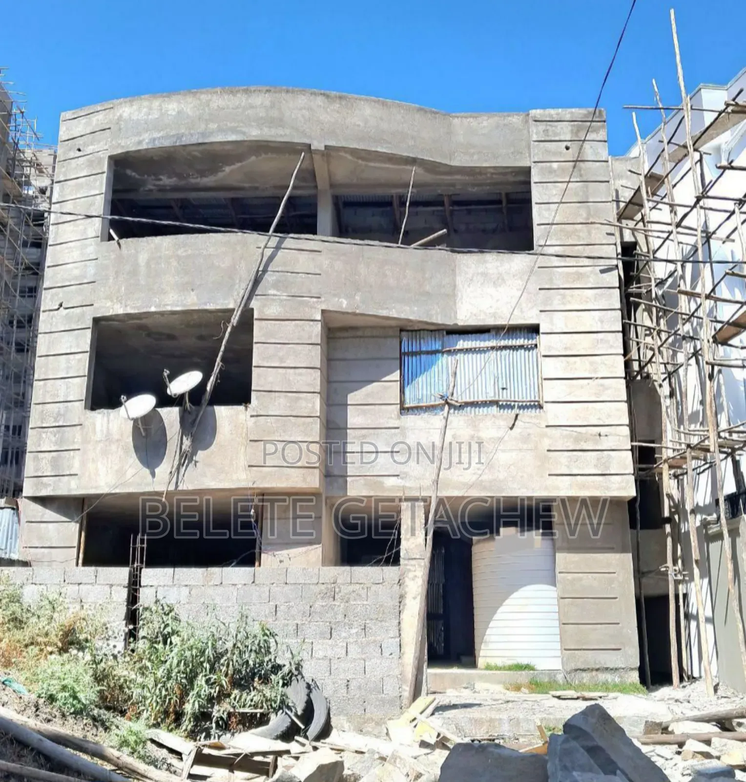 8bdrm House in Ayat, G+2 Unfinished, Bole for sale