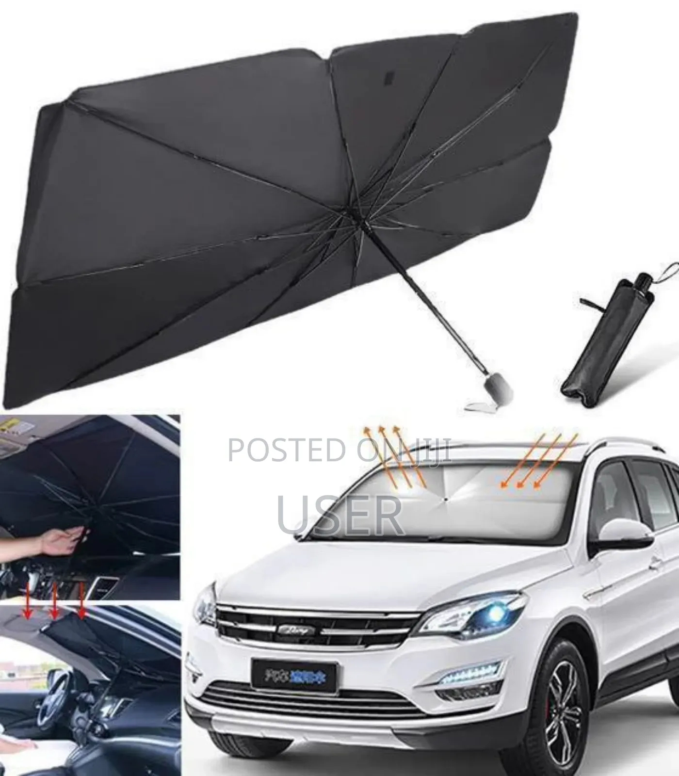 Foldable Car Sunshade Umbrella