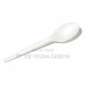 Plastic Spoon 36pcs White Color