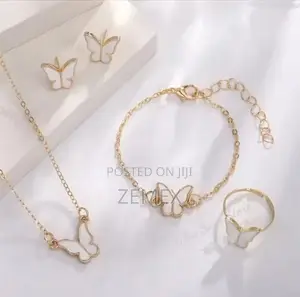 Photo - White Butterfly Jewelry Set