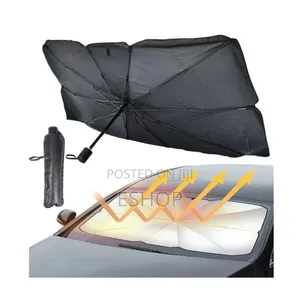 Uv Sun and Heat Reflector Foldable Car Sunshade Umbrella