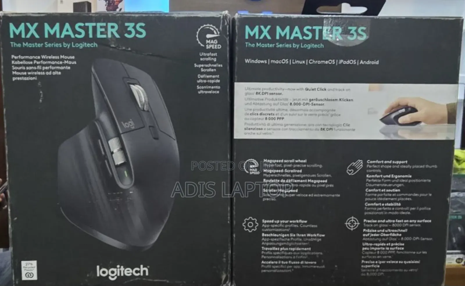 Logistech Mx Master 3s -Wireless