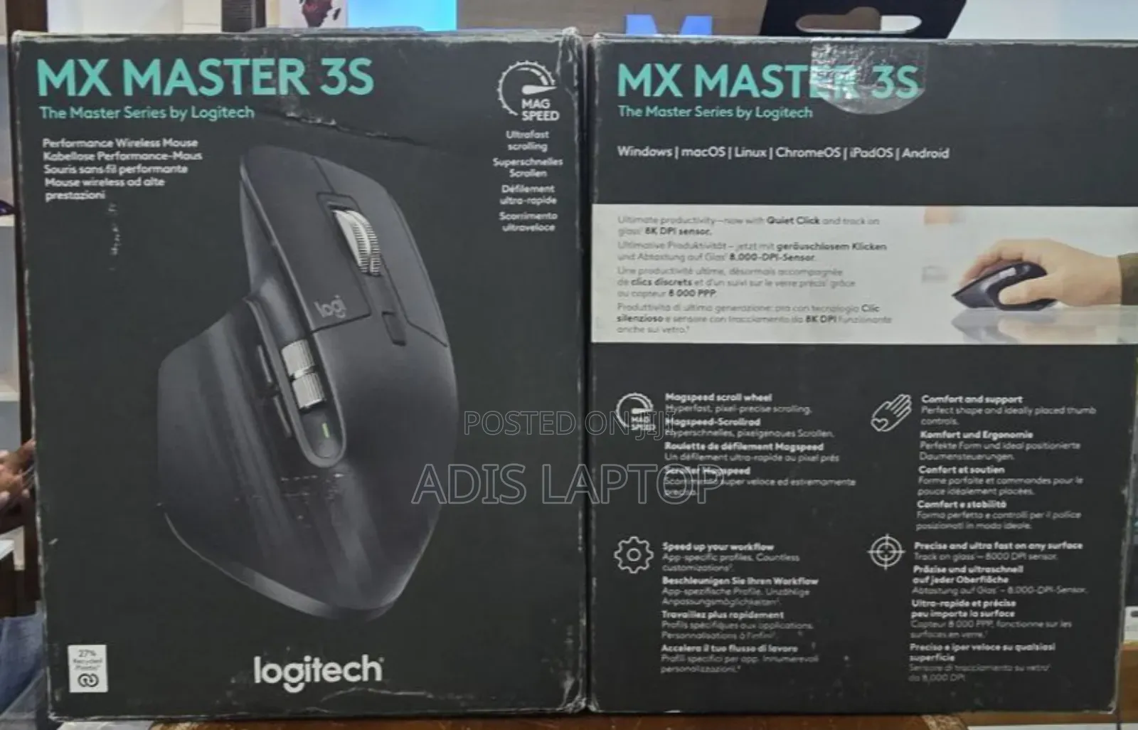 Logistech Mx Master 3s -Wireless