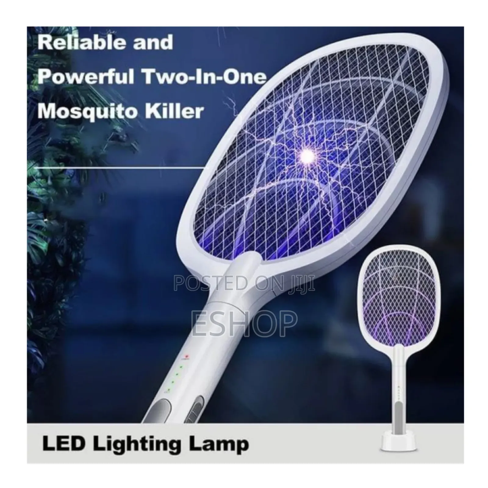 Rechargeable Base, Powerful 2in1 Mosquito Killer Swatter