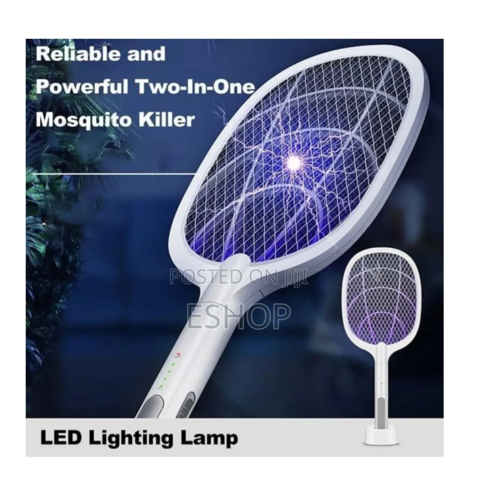 2-in-1 Electric Mosquito Killer Swatter – Usb Rechargeable