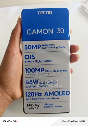 New Tecno Camon 30 256 GB Black