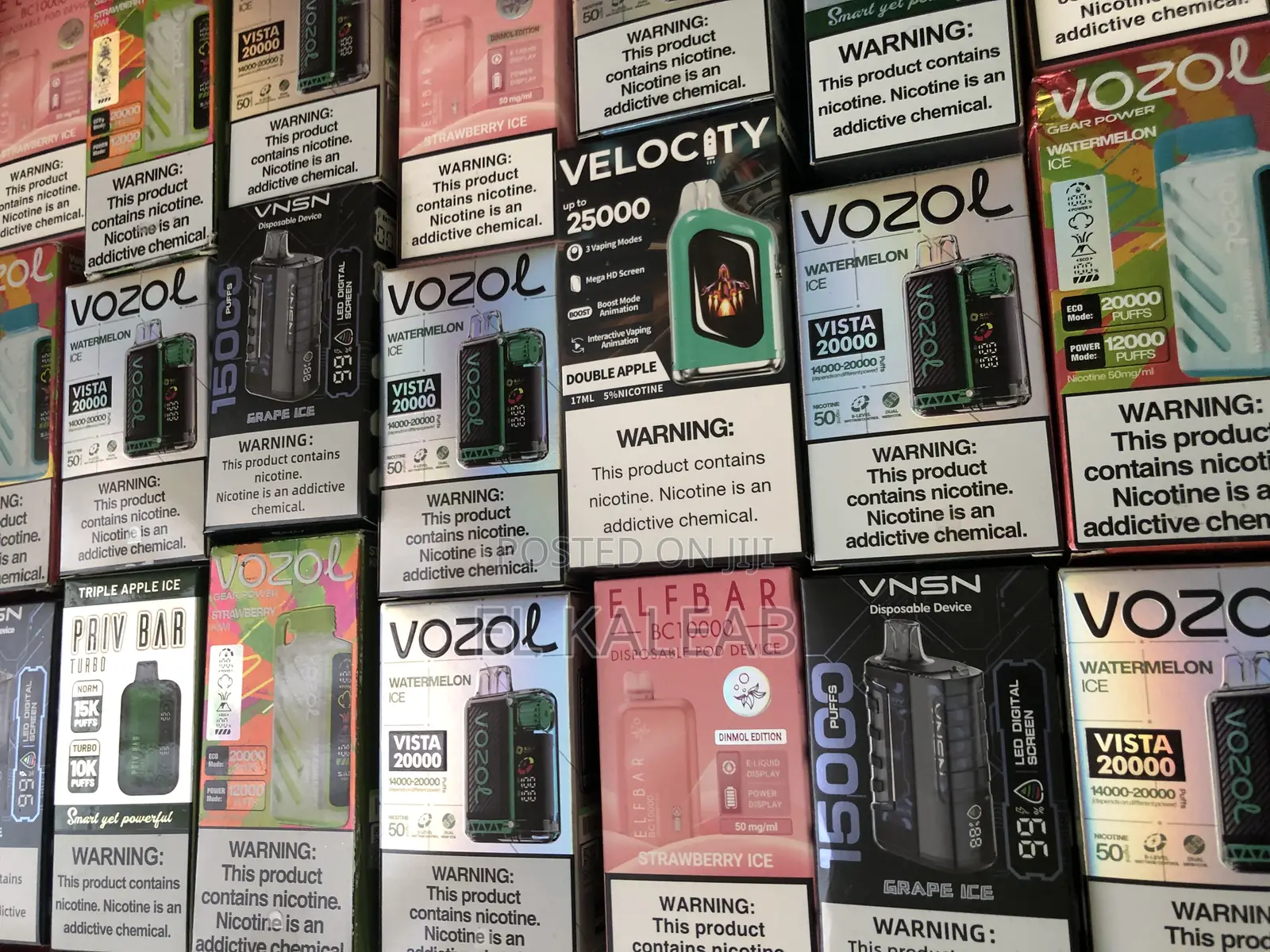 Vapes in Different Flavors and Puff Counts