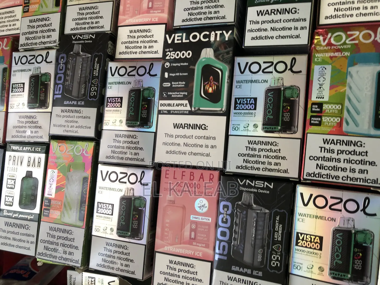 Vapes in Different Flavors and Puff Counts