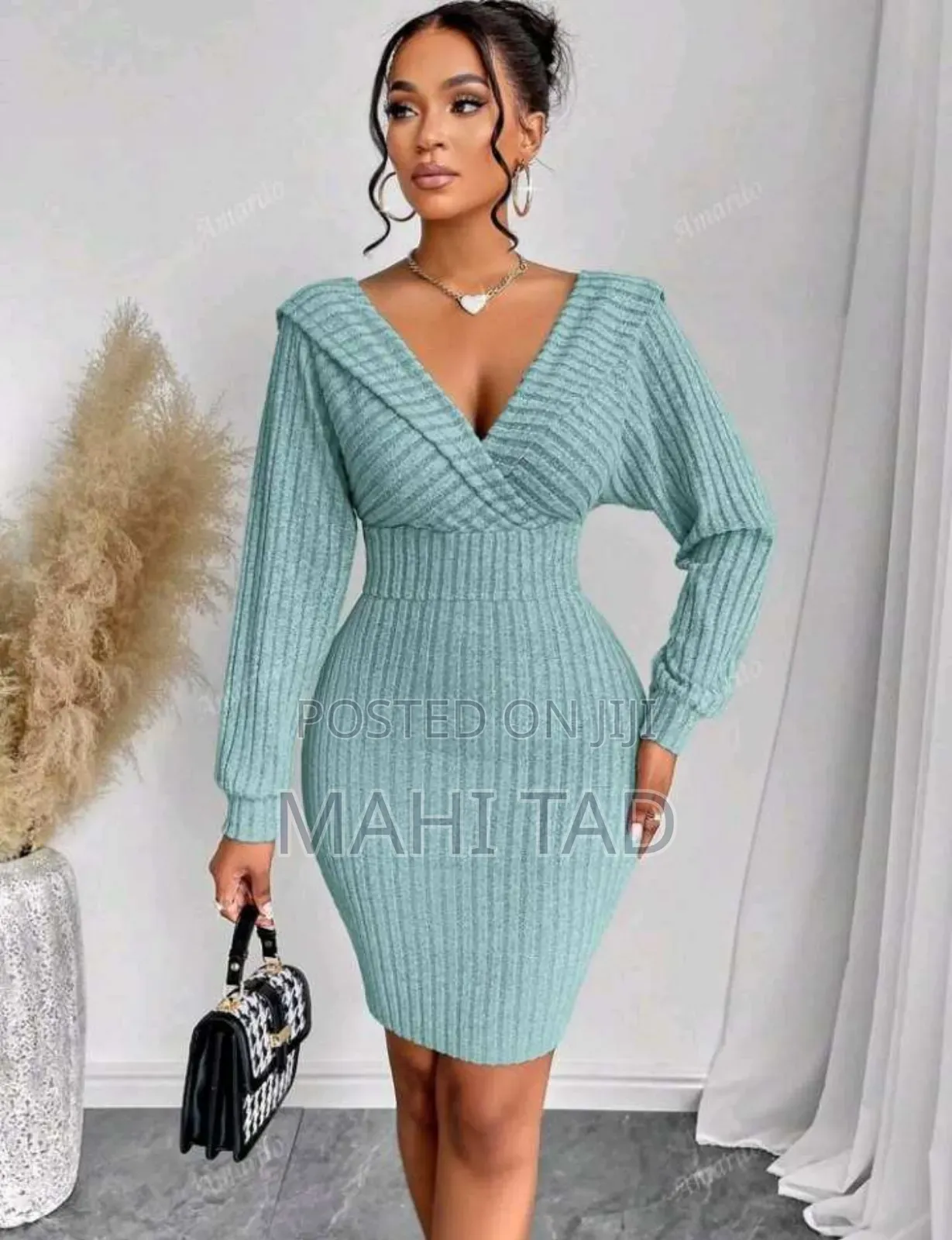 Original Shien Ribbed Knit Dress