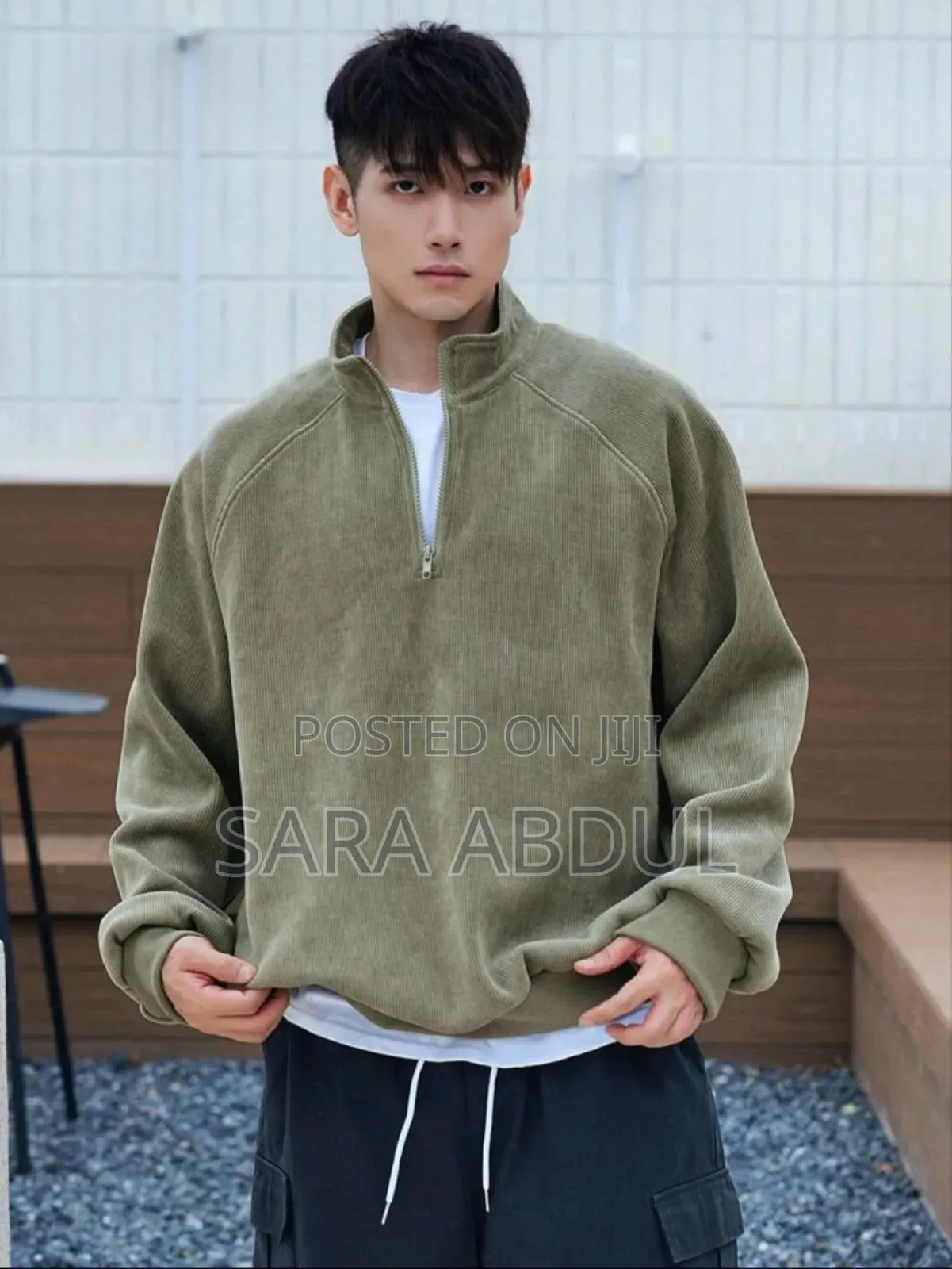 Men's Zip Up Sweater All Sizes Pre-Order From Shein