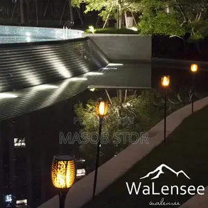 Solar Powered Flame Led Light/መብራት በፀሃይ ብርሃን የሚሰራ የጋርደን መብራት