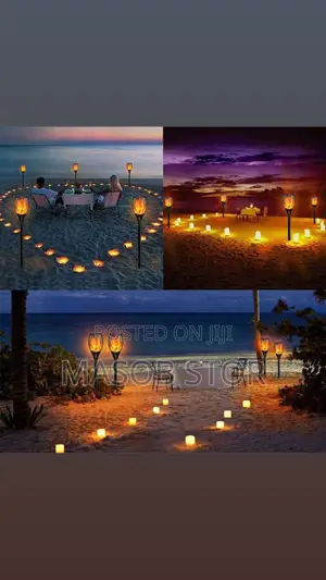 Solar Powered Flame Led Light/መብራት በፀሃይ ብርሃን የሚሰራ የጋርደን መብራት