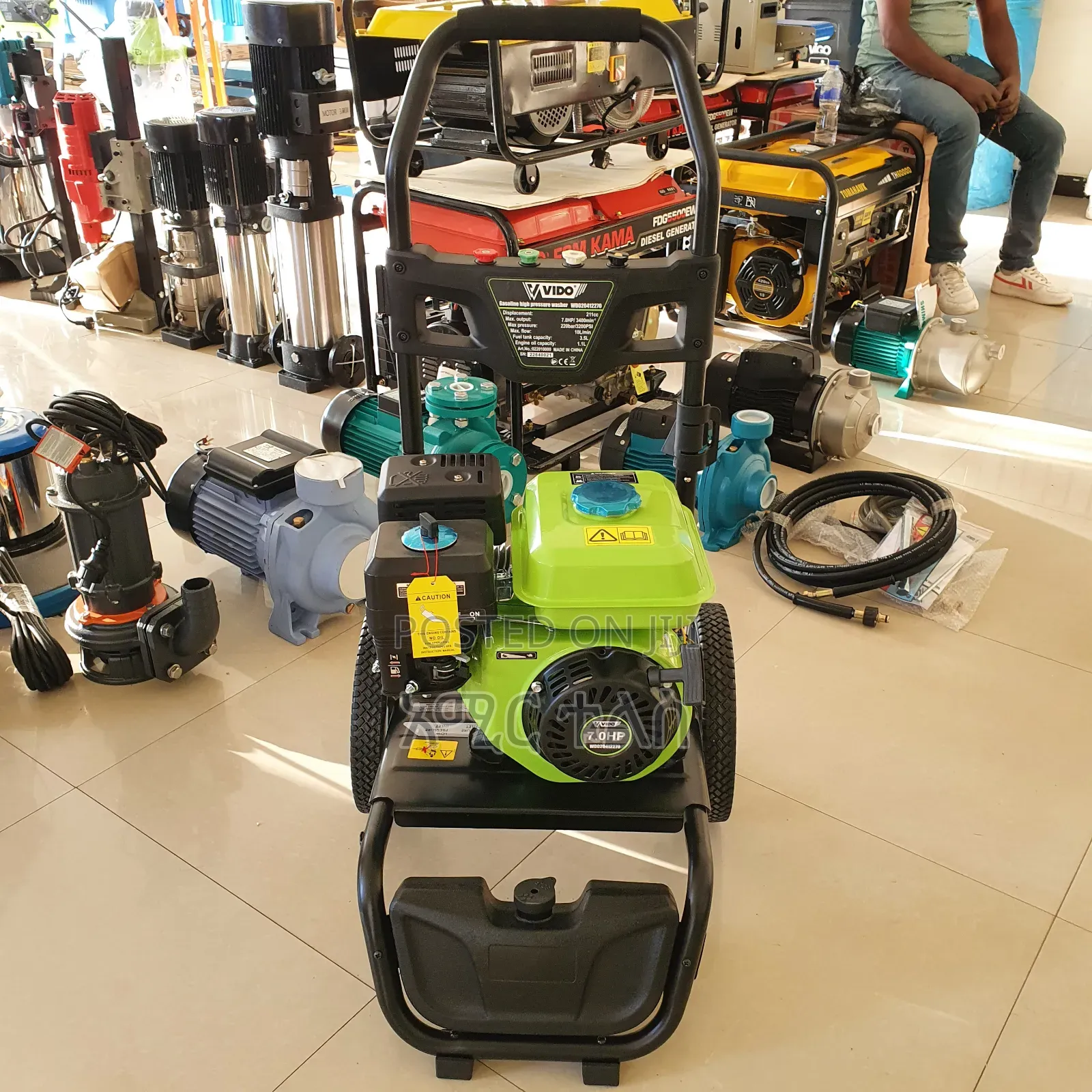 Gasoline Pressure Washer በነዳጅ የሚሰራ መኪና ማጠቢያ ማሽን