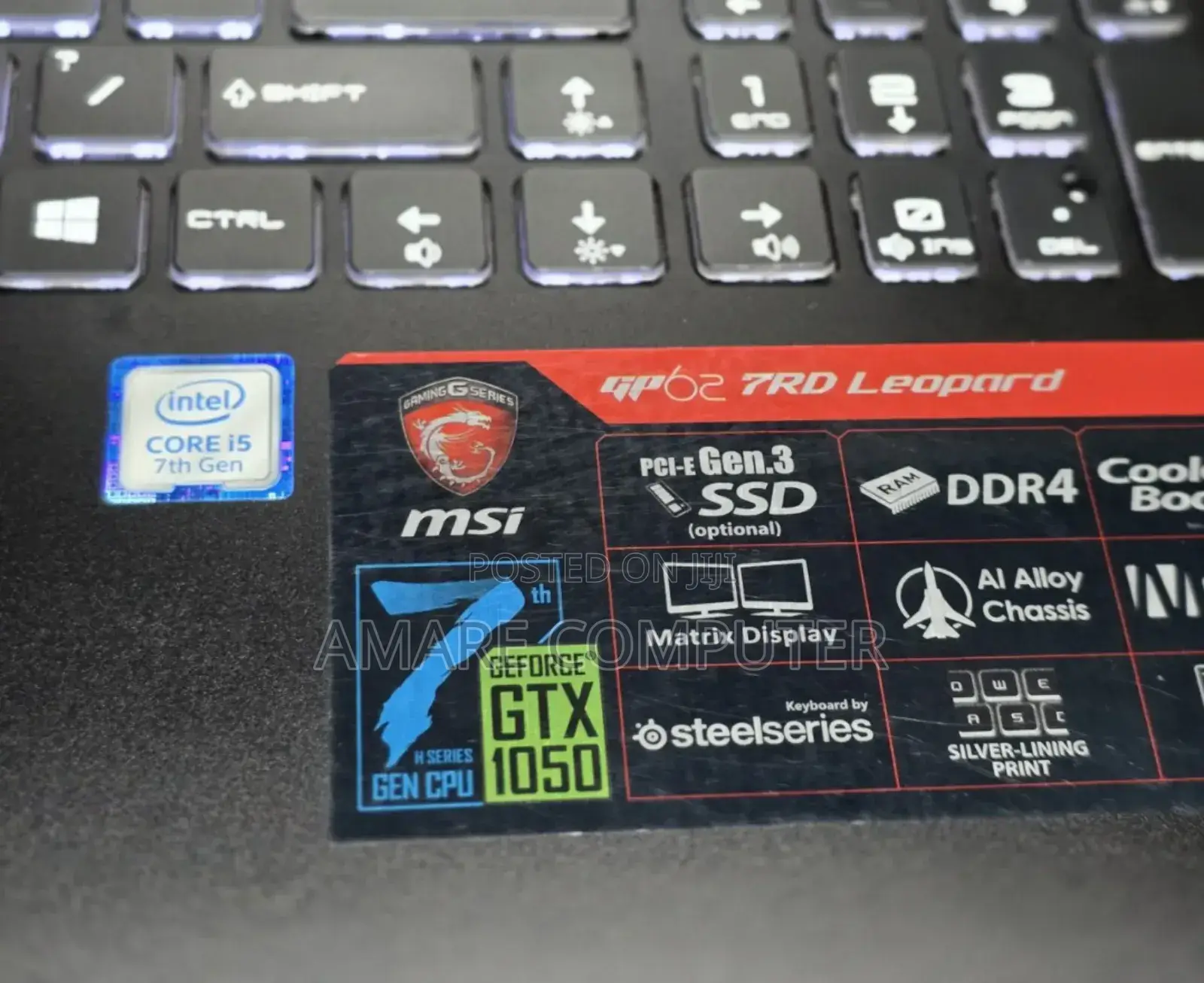 New Laptop MSI 8GB Intel Core I5 HDD 1T