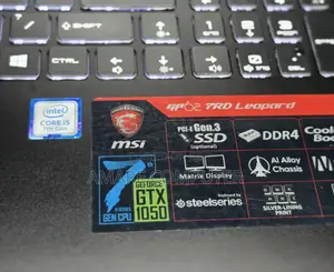 New Laptop MSI 8GB Intel Core I5 HDD 1T