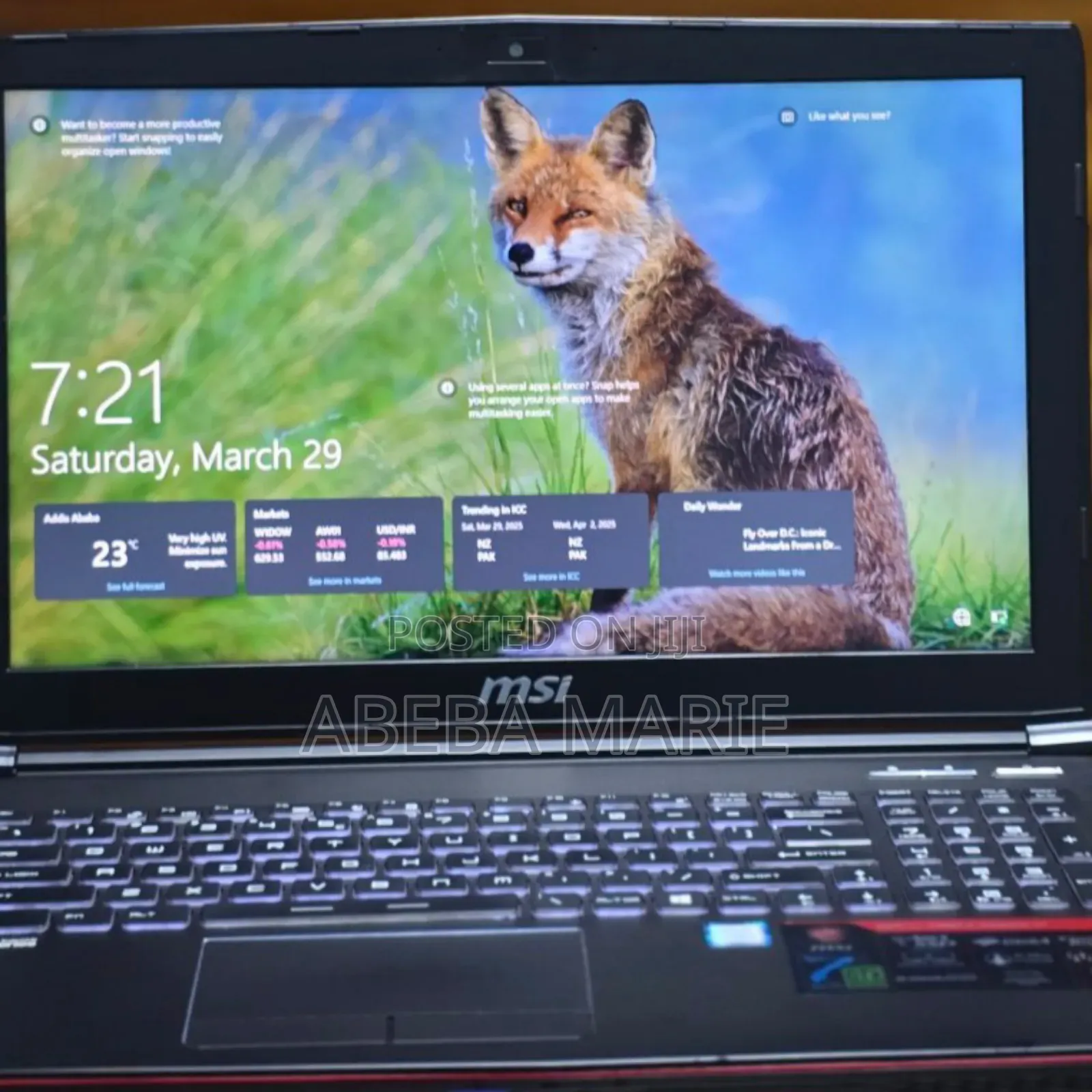 New Laptop MSI GP75 Leopard 8GB Intel Core I5 HDD 1T
