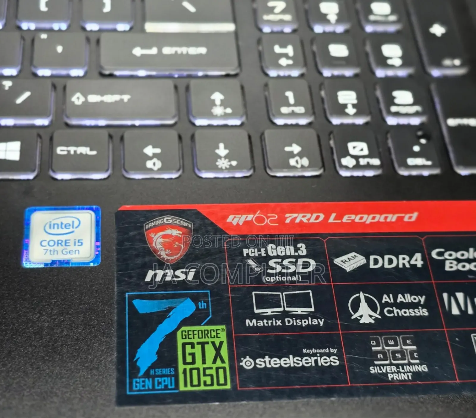 New Laptop MSI GF63 8GB Intel Core I5 HDD 1T