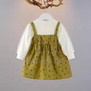 Toddler Girls Lantern Sleeve Casual Dress / የልጆች ልብስ