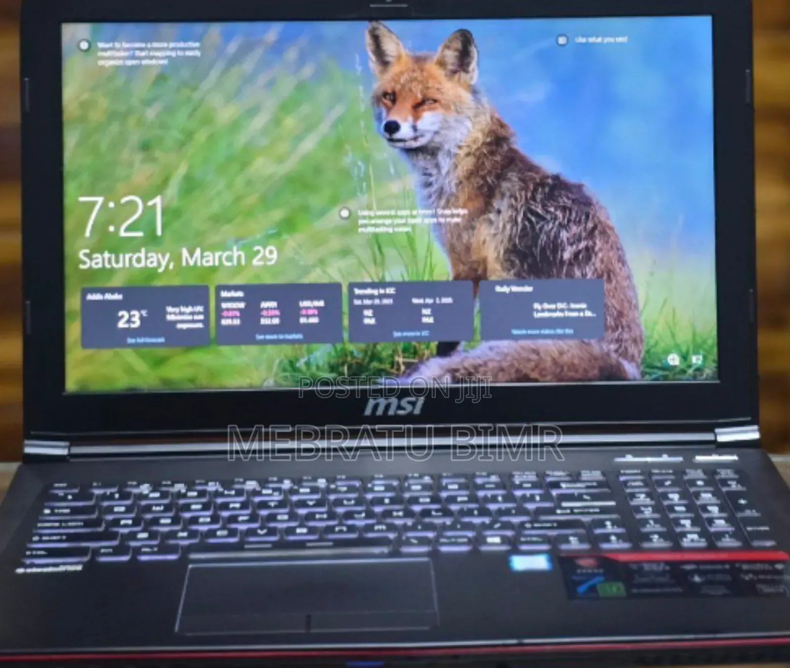 New Laptop MSI MSI Sword 15 8GB Intel Core I5 HDD 1T