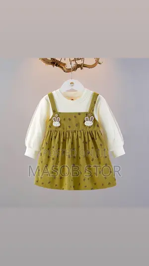 Photo - Toddler Girls Lantern Sleeve Casual Dress / የልጆች ልብስ