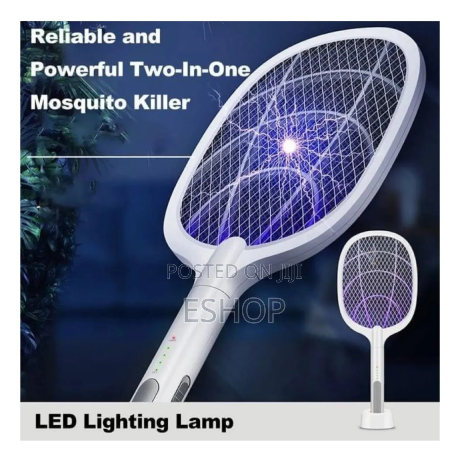 Rechargeable Electric Mosquito Swatter -Purpose Bug Zapper