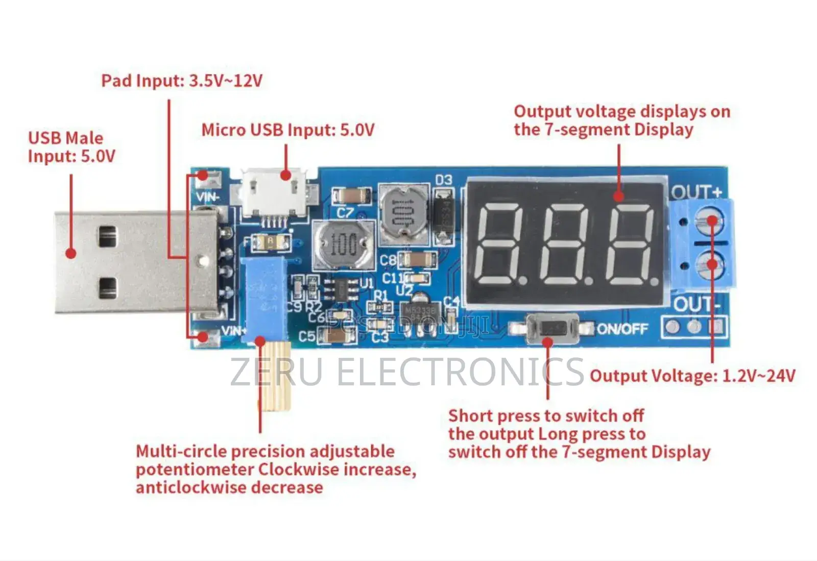 Usb Boost Step Up and Down