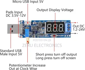 Usb Boost Step Up and Down