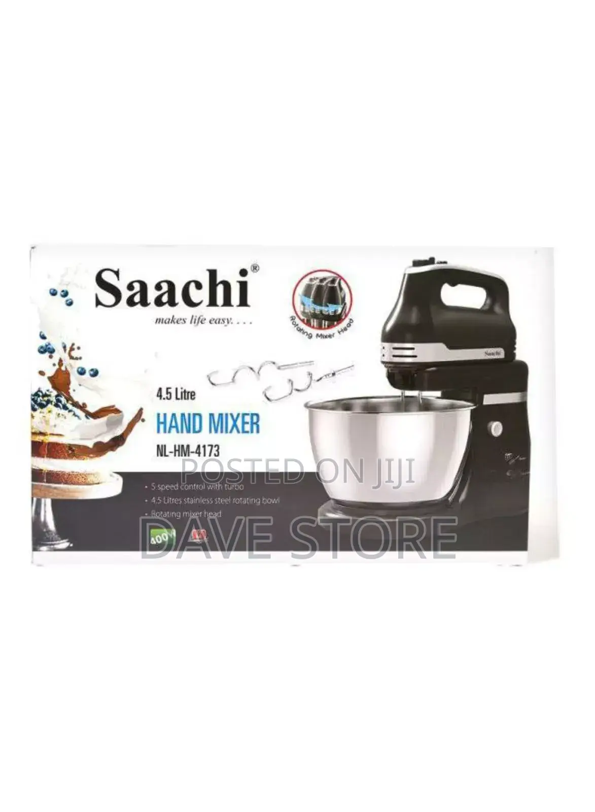 Saachi Hand Mixer 
(4.5 Liters