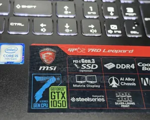 New Laptop MSI GF63 8GB Intel Core I5 HDD 1T