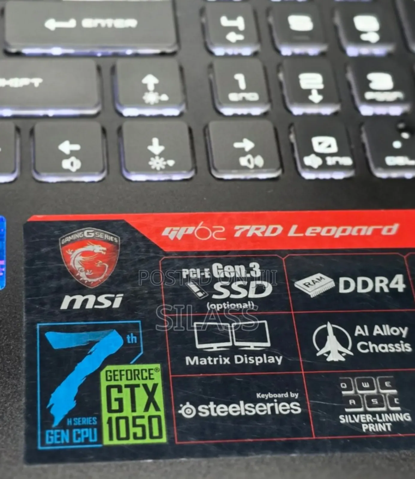 New Laptop MSI GF63 8GB Intel Core I5 HDD 1T